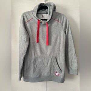 Roxy | Gray Sweater with Red Details | Size Medium